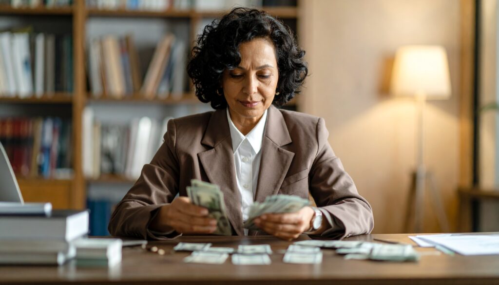 Close-up of financial statements used to determine business appraisal cost
