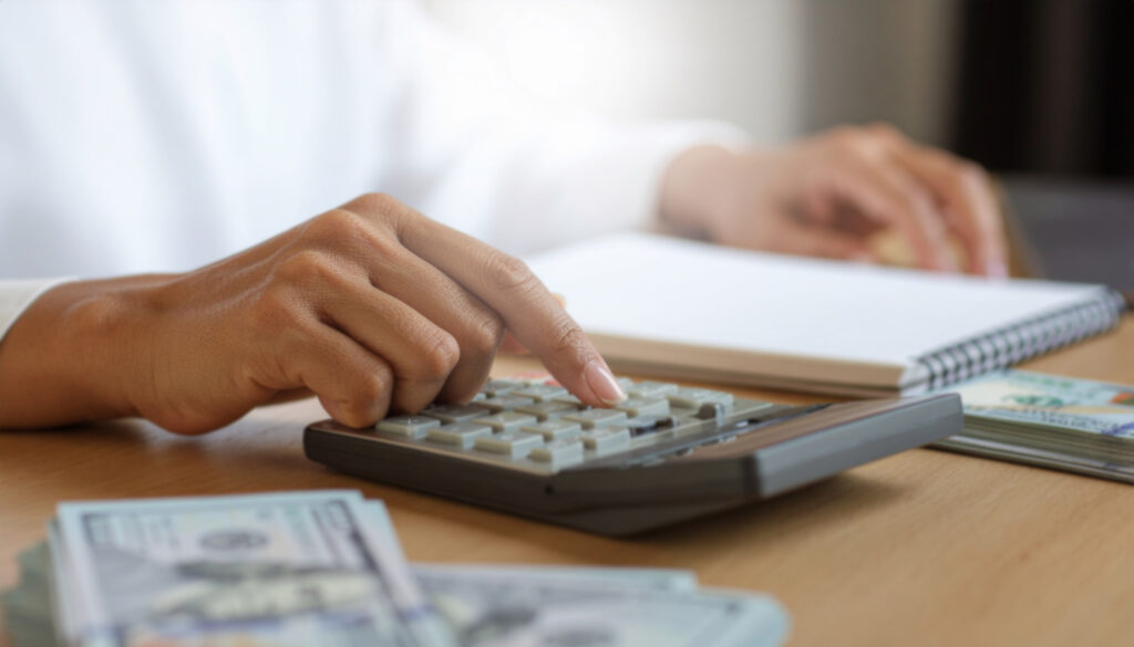 Business buyer analyzing sales margin and profitability report