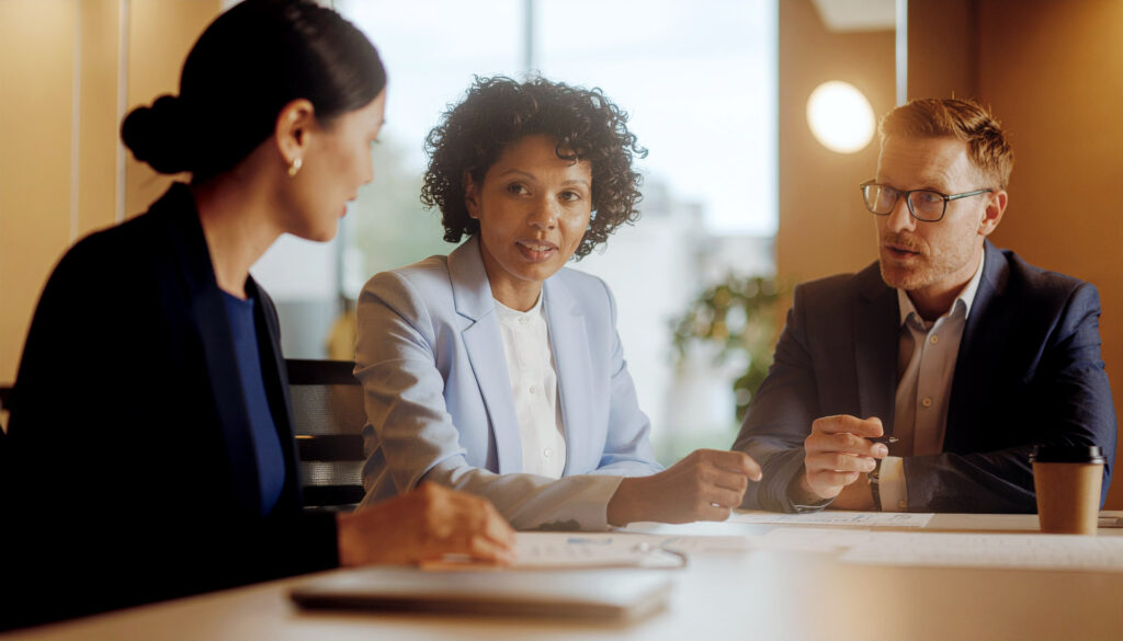 Business owner training managers to handle daily operations independently