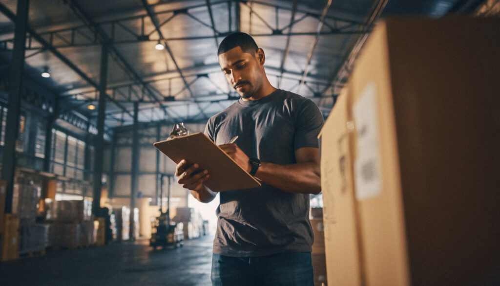 Buyer reviewing a fleet list and equipment records for asset-based lending.